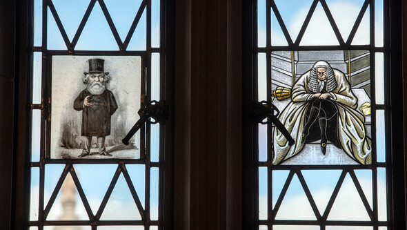 stained glass window detail