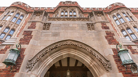 Entrance to Sterling Law Building from the Courtyard